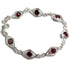 Bracelet grenat Inde AA argent 925