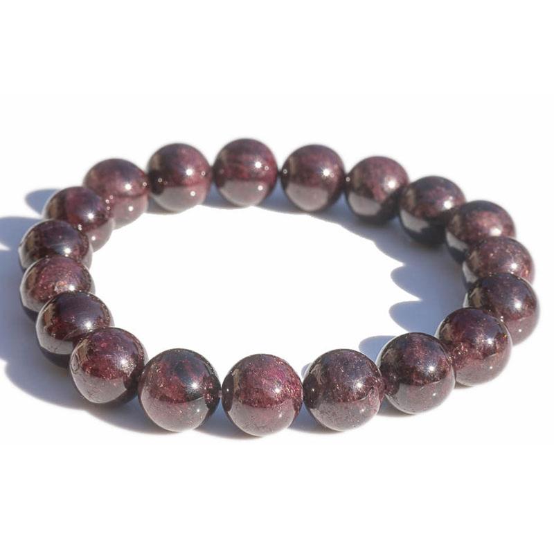 Bracelet grenat rouge almandin A (boules 10mm)