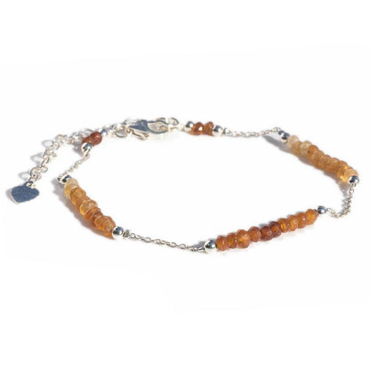 Bracelet grenat hessonite extra argent 925