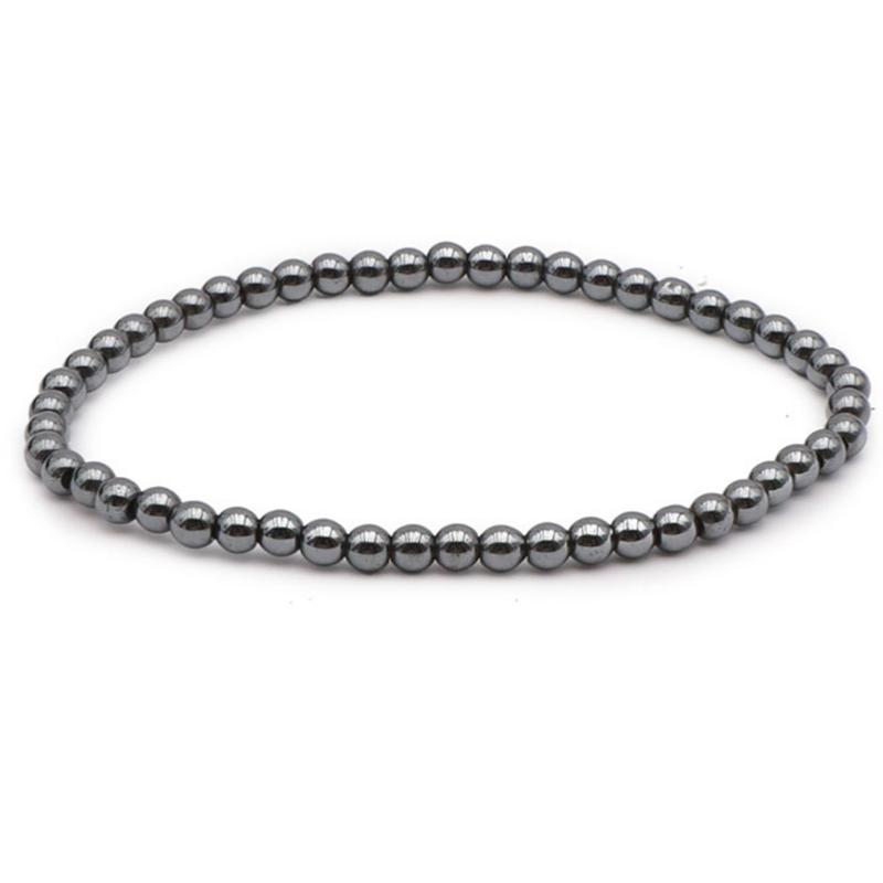 Bracelet Hématite Chine AB (boules de 3-4mm)