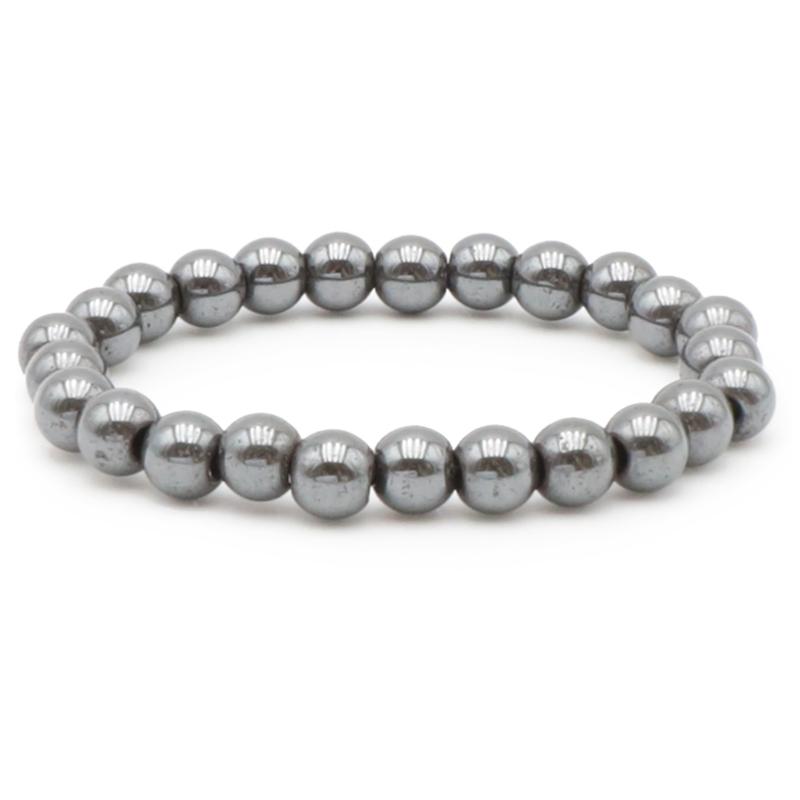 Bracelet taille enfants hématite Chine A (boules 5-6mm)