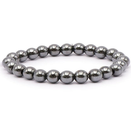 Bracelet Hématite Chine AB (boules de 7-8mm)