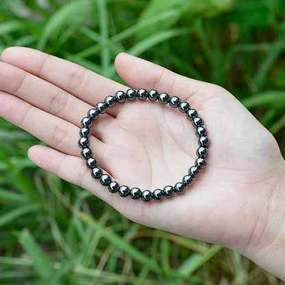 Bracelet Hématite Chine AB (boules de 5-6mm)