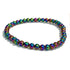 Bracelet Hématite arc en ciel Chine A (boules 3-4mm)