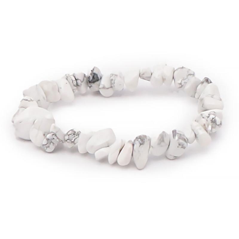 Bracelet howlite Zimbabwe A (perles baroques)