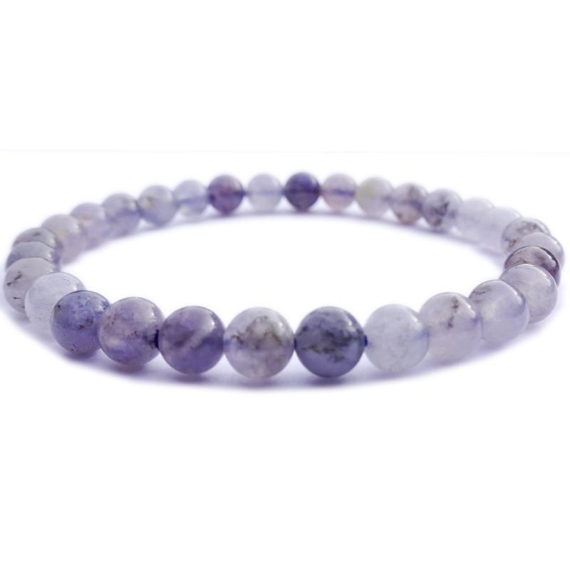 Bracelet iolite Inde A (boules 5-6mm)