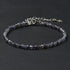 Bracelet iolite perles facettées argent 925