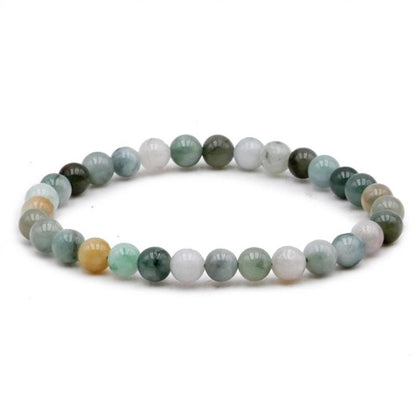 Bracelet jade de Birmanie AB (boules 5-6mm)