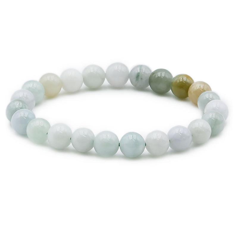 Bracelet jade de Birmanie AB (boules 7-8mm)