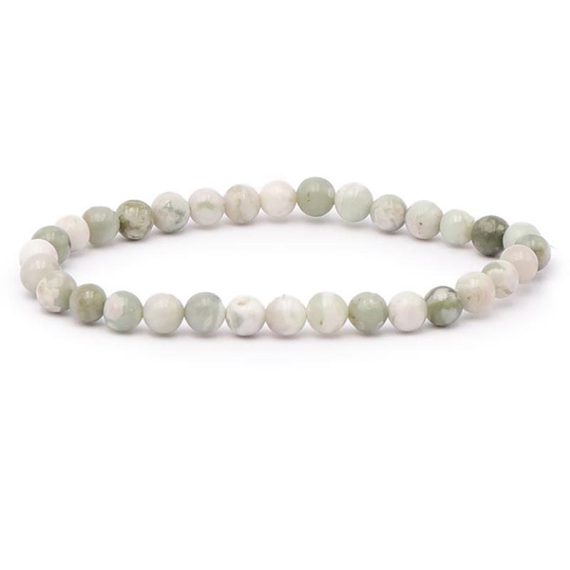 Bracelet jade de Hetian Chine A (boules 5-6mm)