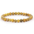 Bracelet jaspe Bumble Bee  Indonésie AA (boules 6.5-7.5mm)