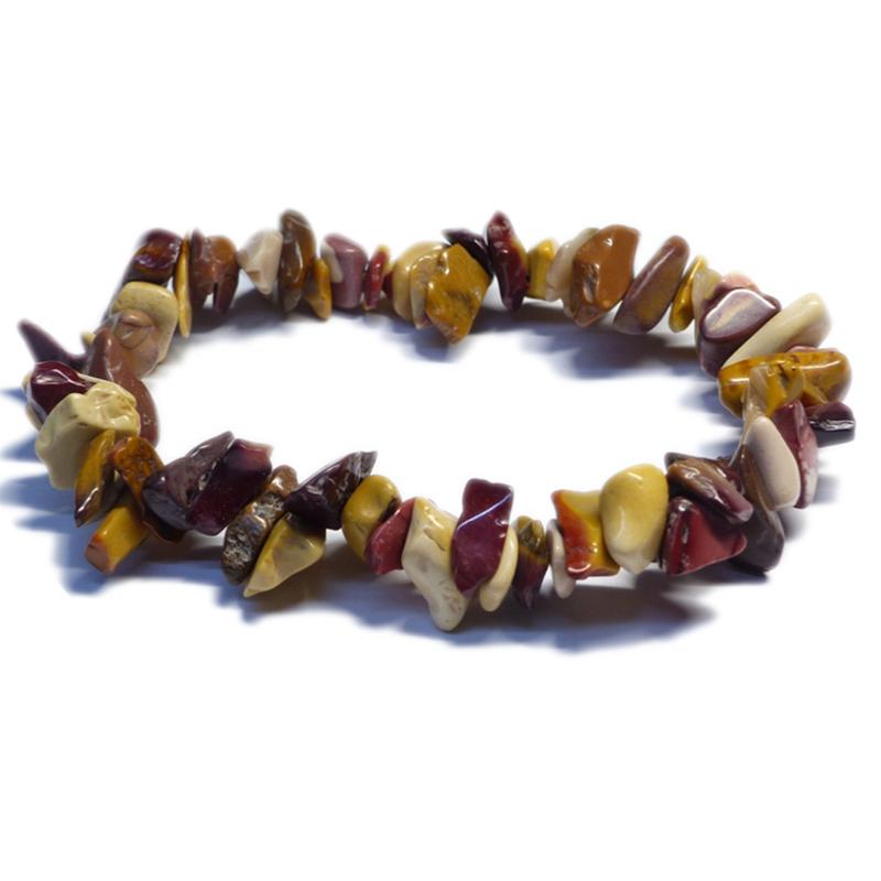 Bracelet jaspe mokaite Australie A (perles baroques)