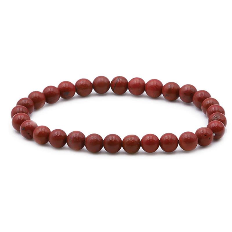 Bracelet jaspe rouge Afrique du Sud AB (boules 5-6mm)