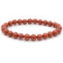 Bracelet jaspe rouge Afrique du Sud AB (boules 7-8mm) - Taille L