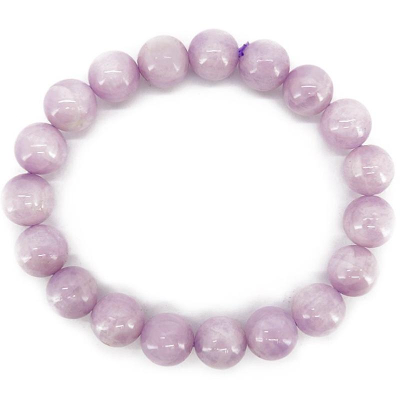 Bracelet kunzite Brésil A (boules 10mm)