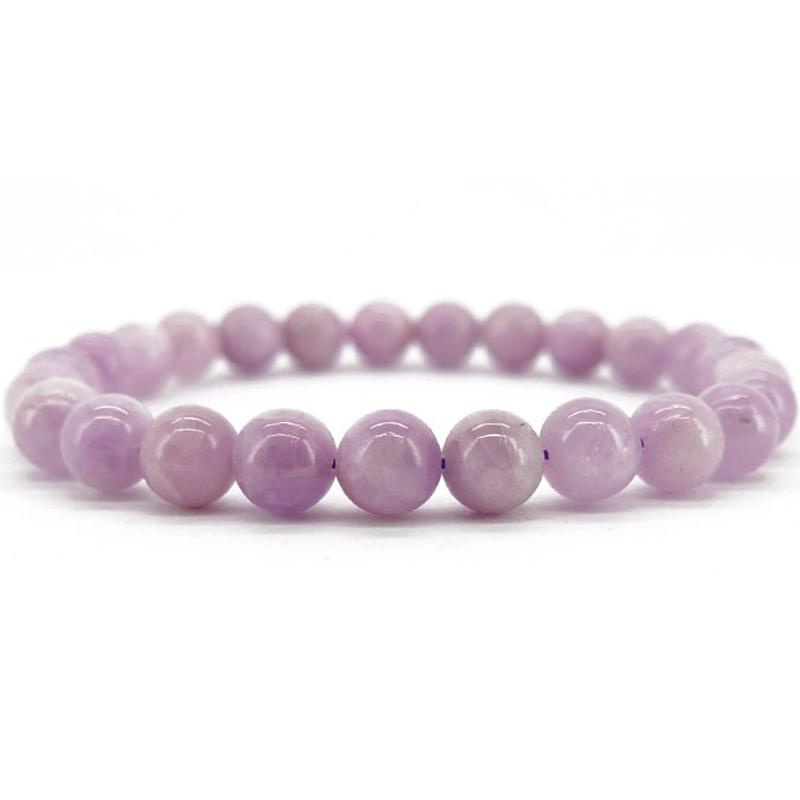 Bracelet kunzite Brésil A (boules 7-8mm)