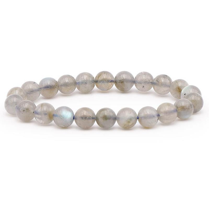 Bracelet labradorite Madagascar AA+ (boules 7,5-8,5mm)