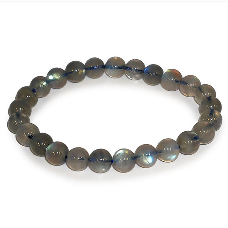 Bracelet labradorite Madagascar AAA (boules 7-7.5mm)