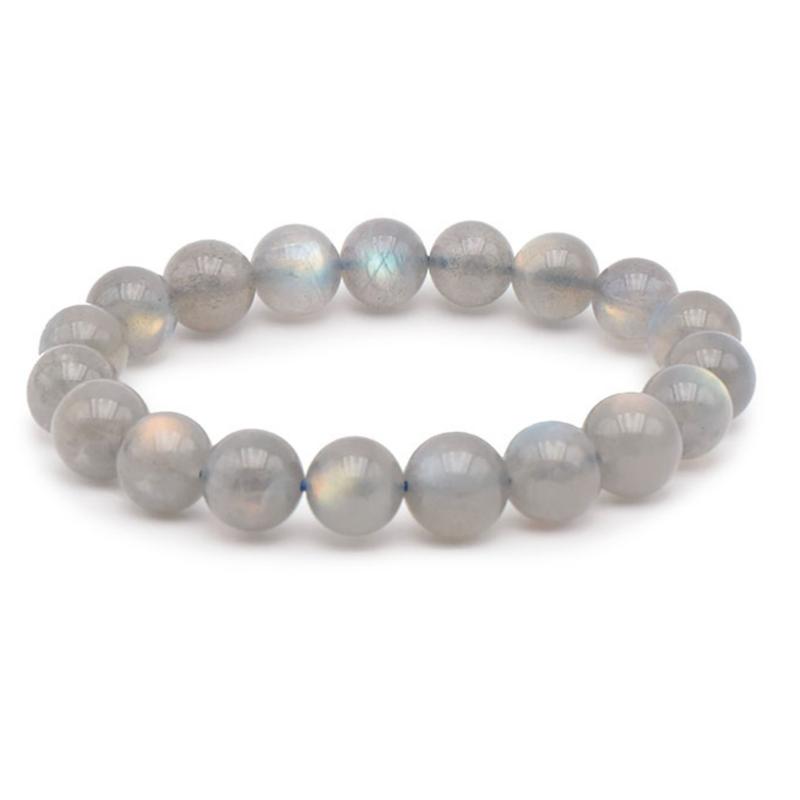 Bracelet labradorite Madagascar AAA (boules 9,5-10,5mm)