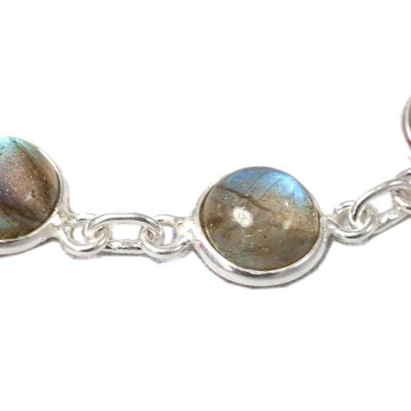 Bracelet labradorite Madagascar AA Argent 925