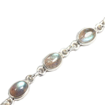 Bracelet labradorite Madagascar AA Argent 925