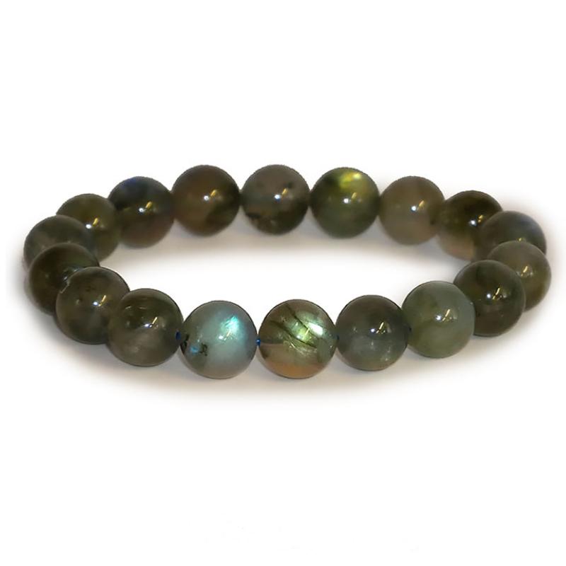 Bracelet labradorite Madagascar AA (boules 11-12mm)