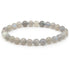 Bracelet labradorite Madagascar A (boules 7-8mm) - Taille L