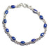 Bracelet lapis lazuli Afghanistan AA argent 925