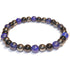 Bracelet lapis-lazuli, hématite, onyx (boules 5-6mm)