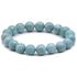 Bracelet larimar République Dominicaine AA (boules 9-10mm)