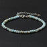 Bracelet larimar perles facettées argent 925