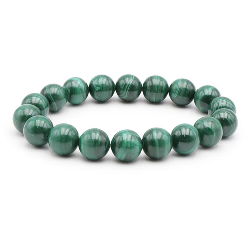 Bracelet malachite Congo AA (boules 11-12mm)