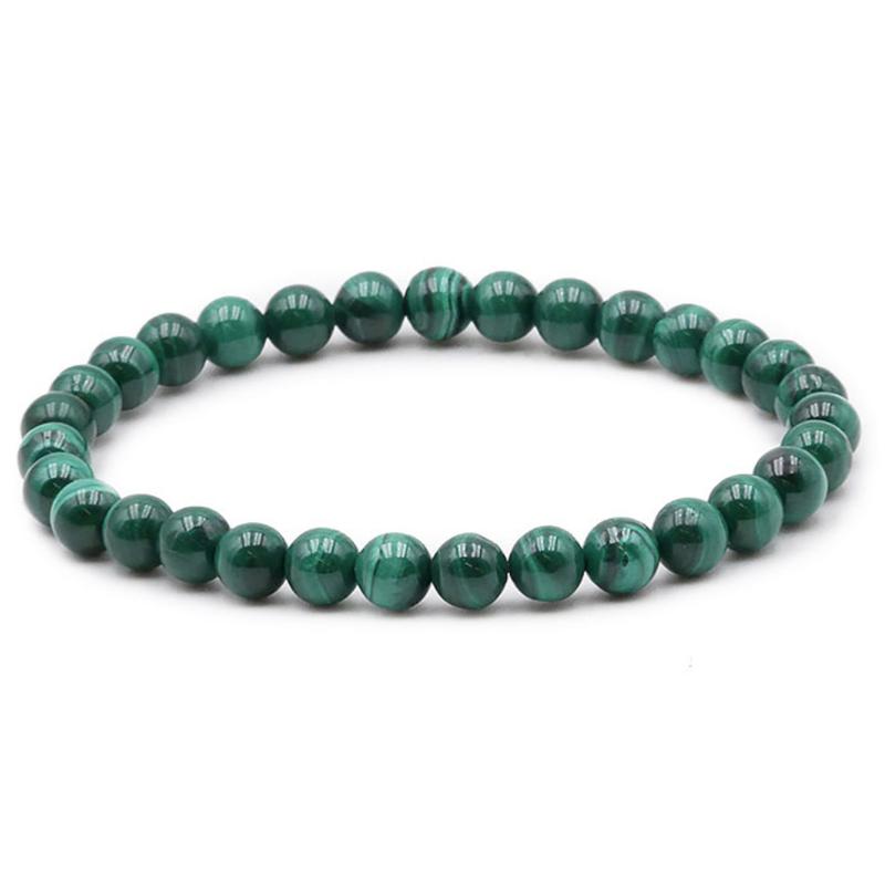 Bracelet malachite Congo AA (boules 5-6mm)