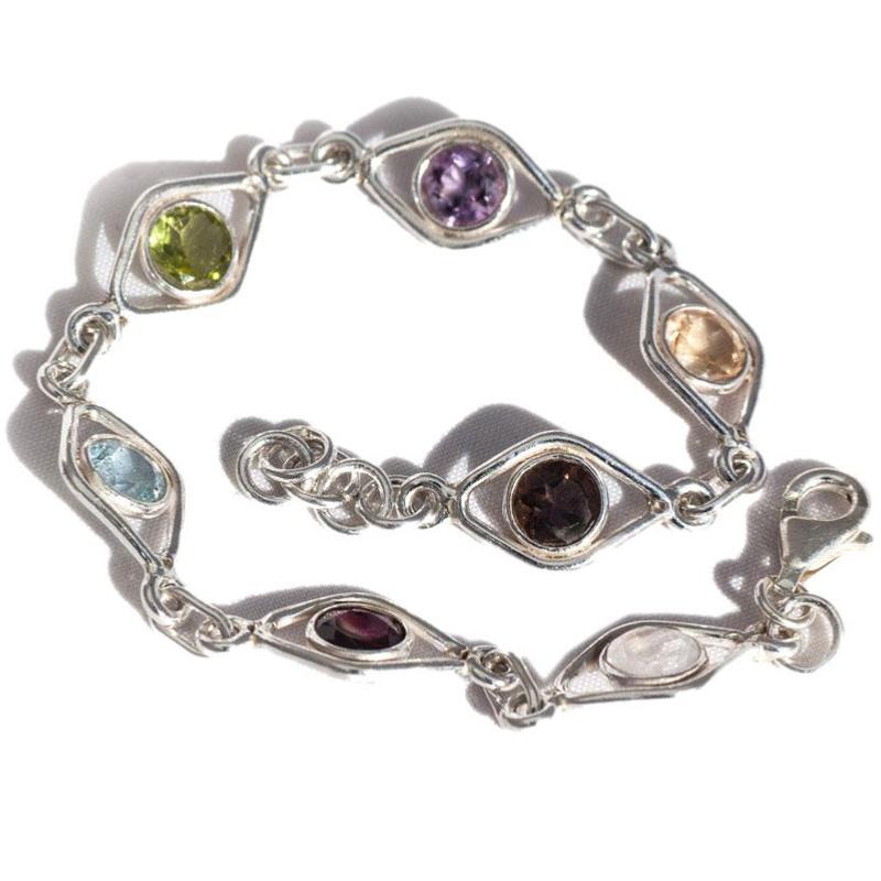 Bracelet multi-pierres argent 925