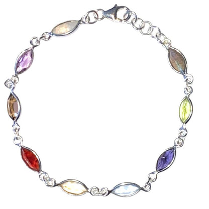 Bracelet multi-pierres argent 925