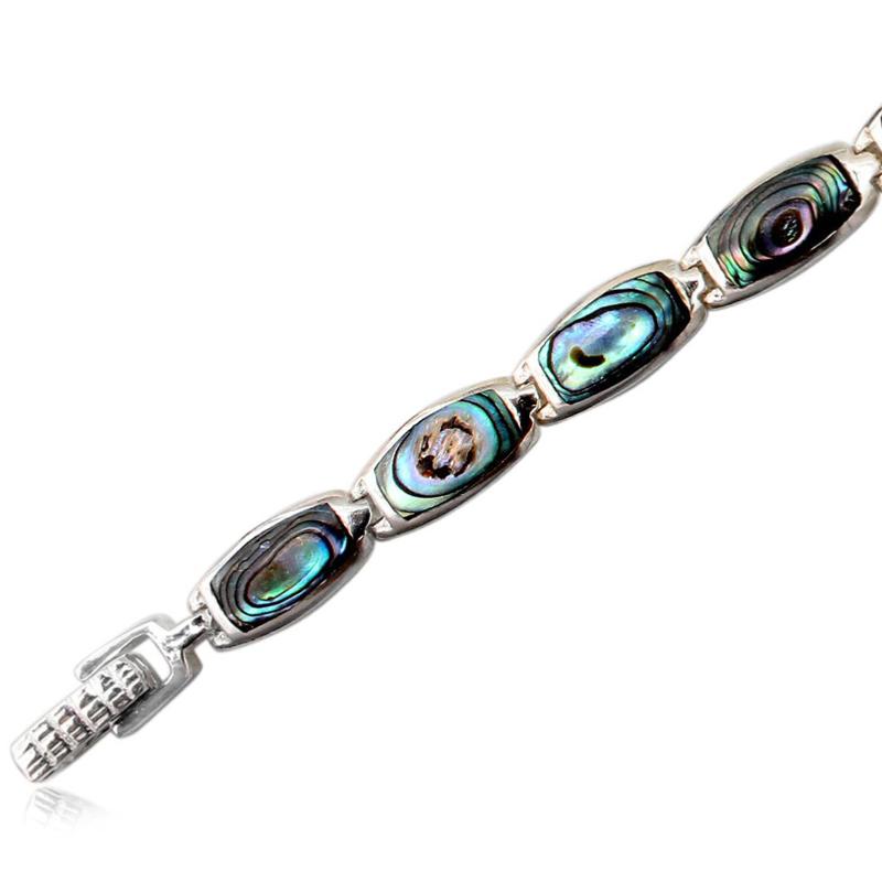 Bracelet nacre multicolore argent 925