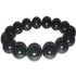 Bracelet obsidienne oeil céleste Mexique AA (boules 13,5-14,5mm)