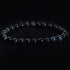 Bracelet obsidienne oeil céleste Mexique A (boules 7-8mm) - Taille L