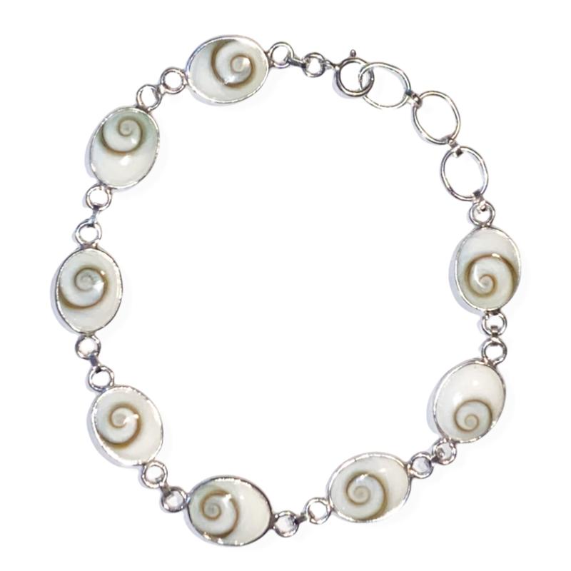 Bracelet Oeil de Sainte Lucie ovale argent 925