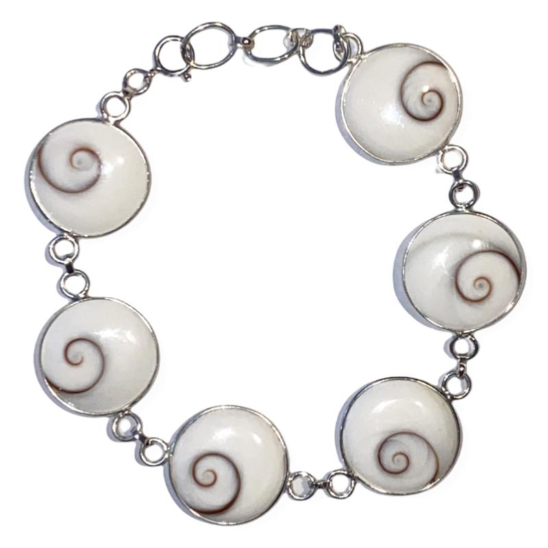 Bracelet Oeil de Sainte Lucie rond argent 925