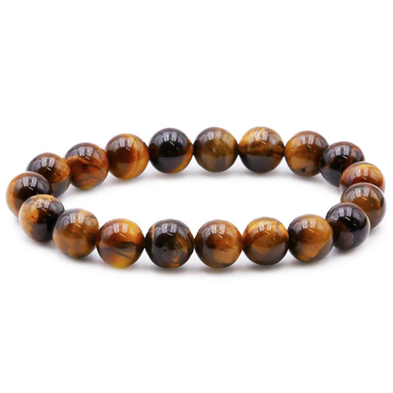 Bracelet oeil de tigre Afrique du Sud A (boules de 10mm)