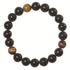 Bracelet protection: oeil de tigre et shungite (boules 10mm)