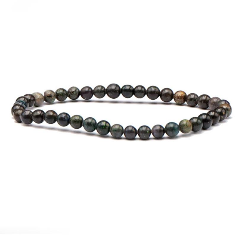 Bracelet opale noire Australie A (boules 4-5mm)