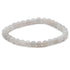 Bracelet pierre de lune beige Inde A (boules 5-6mm)