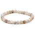 Bracelet pierre de lune beige Inde AB (boules 5-6mm)