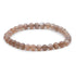 Bracelet pierre de lune brune orangée Inde AA (boules 5-6mm)