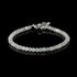 Bracelet pierre de lune arc en ciel (péristérite) perles facettées argent 925