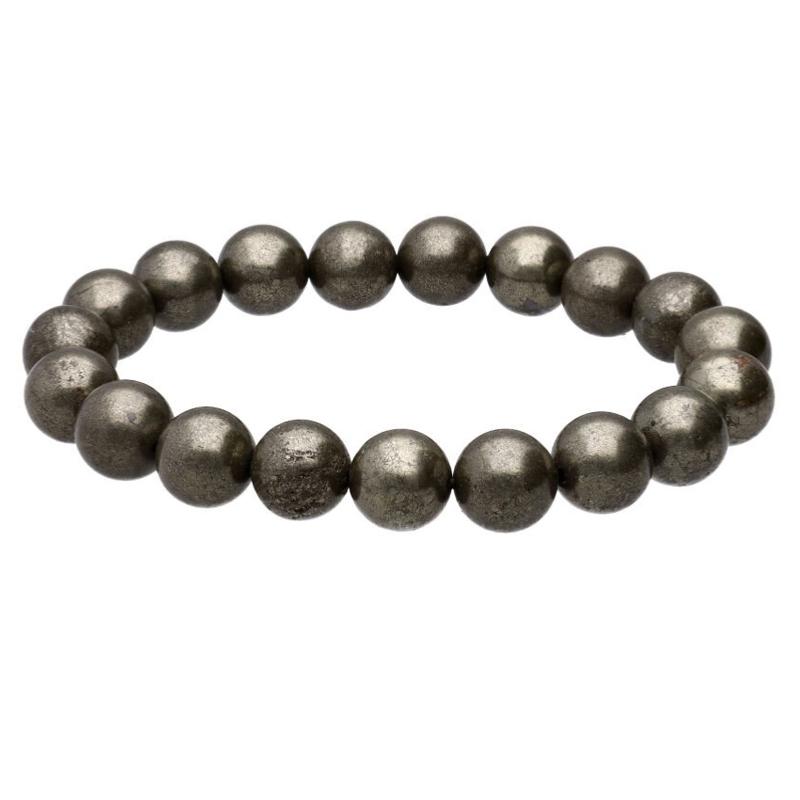 Bracelet pyrite Pérou A (boules 10mm)