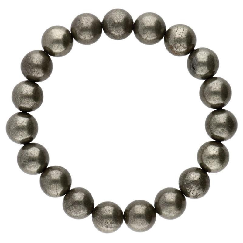 Bracelet pyrite Pérou A (boules 10mm)