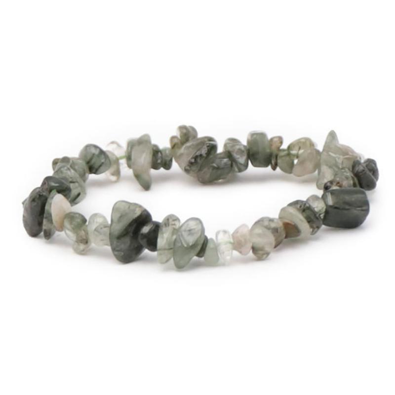 Bracelet quartz chlorite Brésil A (perles baroques)